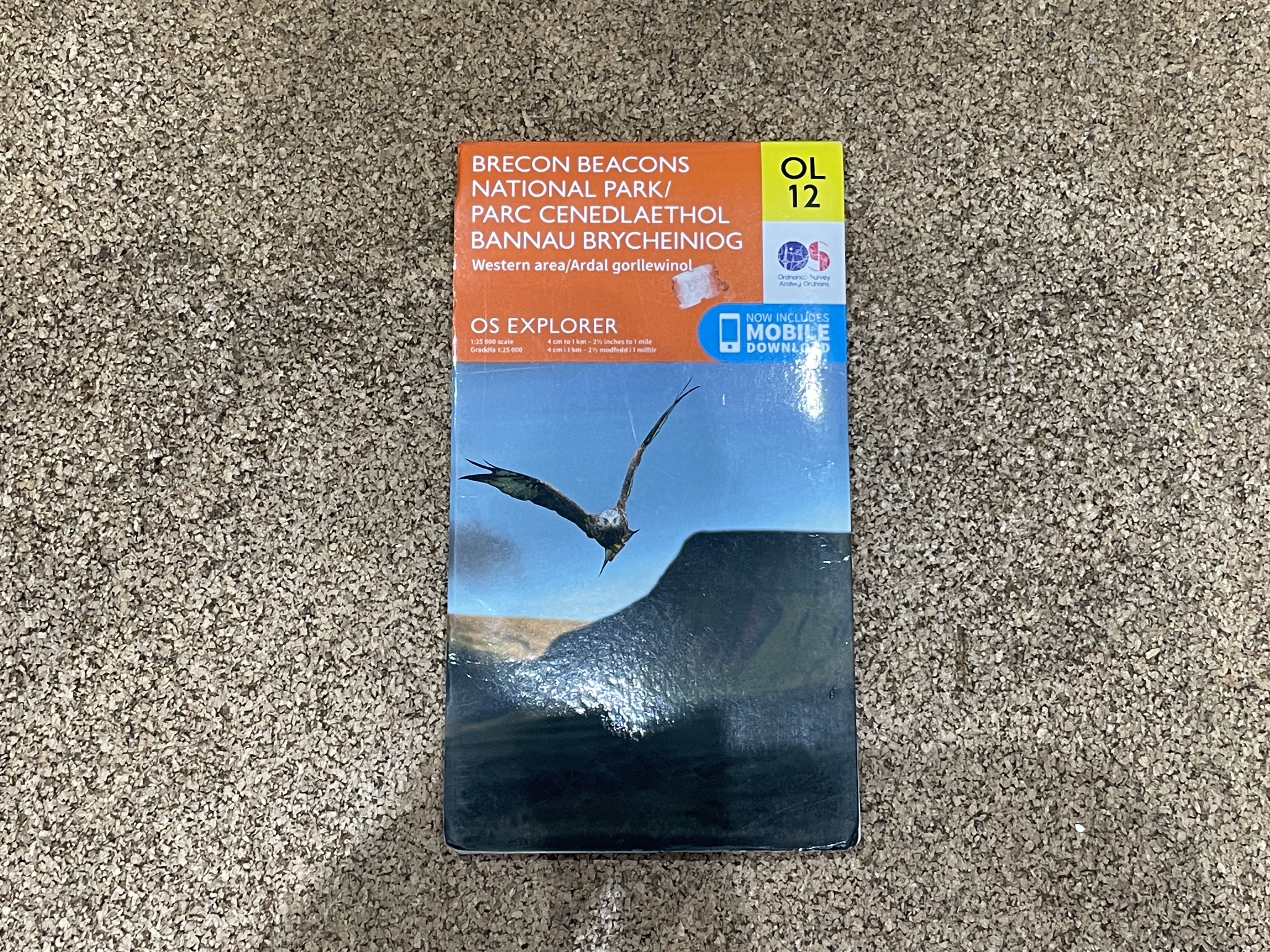 Ordnance survey map explorer ol12 – brecon beacons national park, western area