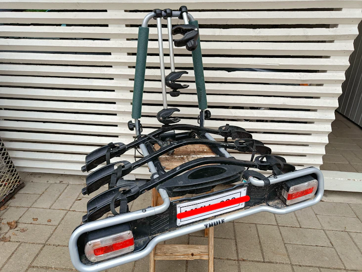 Polkupyöräteline thule 3 pyörälle
