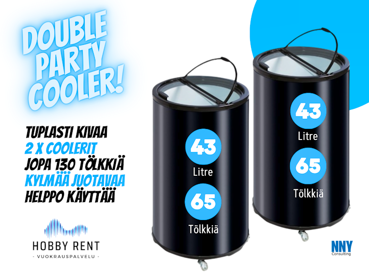 Tupla party cooler - tuplasti kylmää ja kivaa 🥂