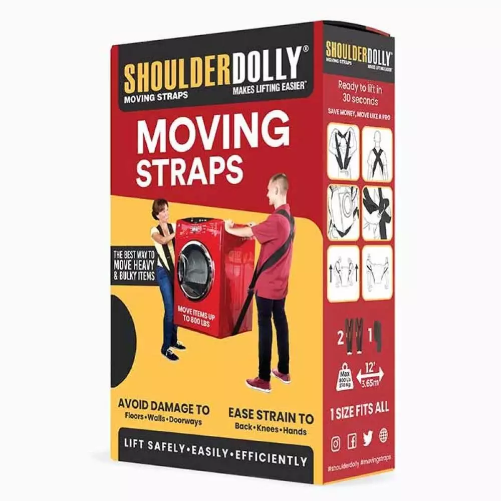 Shoulder dolly - bærestropper til flytting