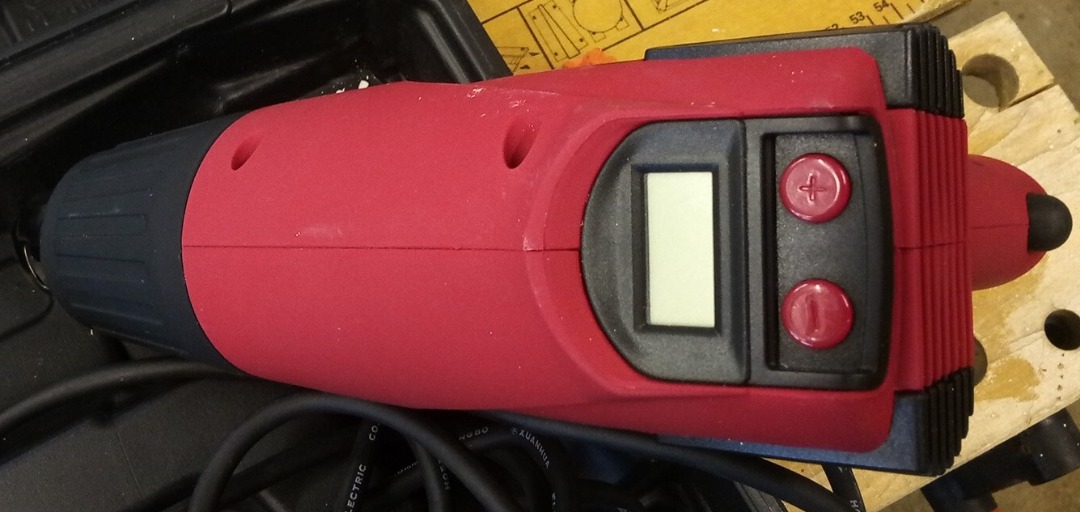 Varmluftspistol med ställbar temperatur