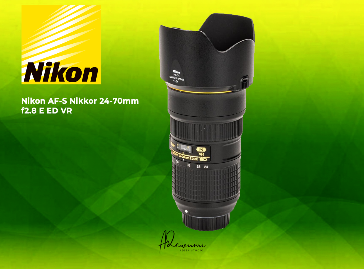 Nikon af-s nikkor 24-70mm f/2.8e ed vr