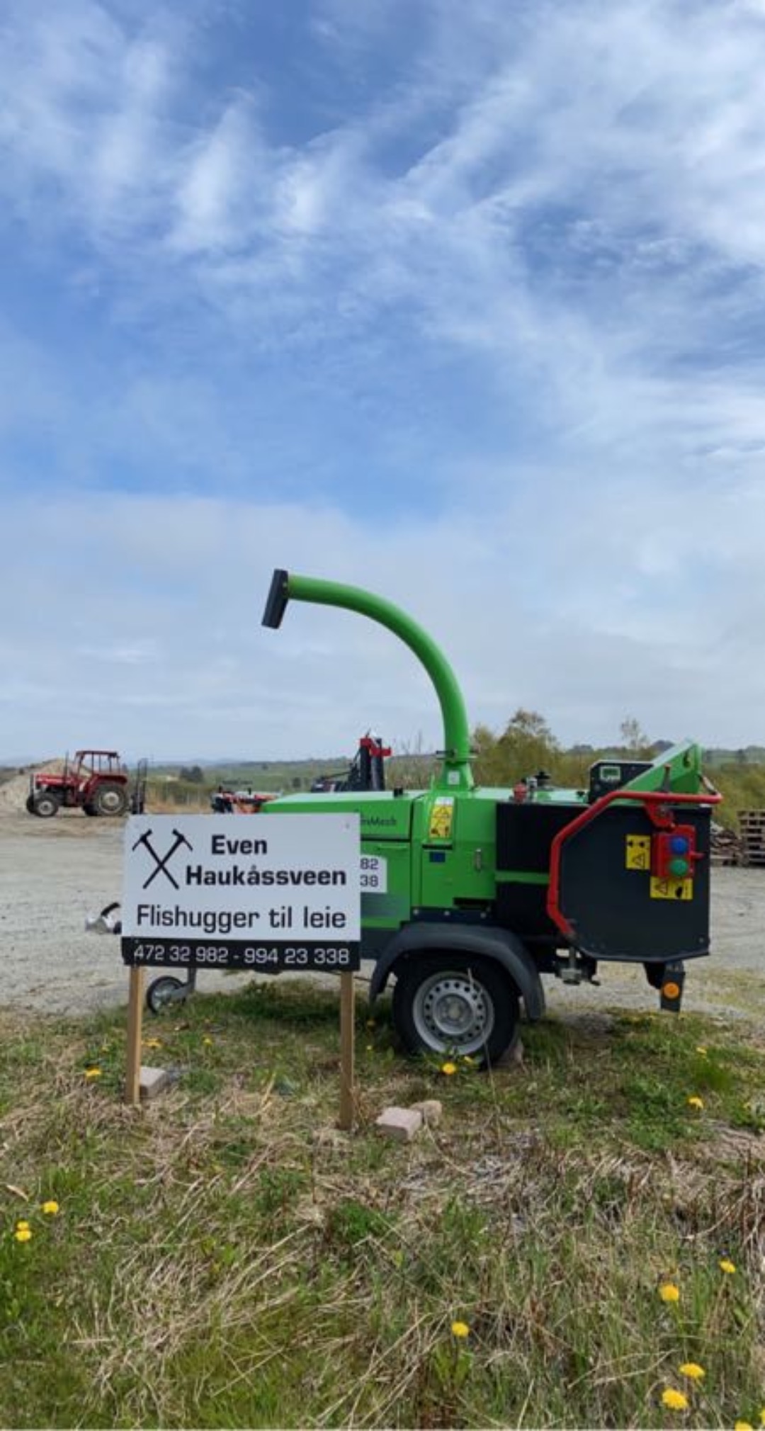 Skikkelig flishugger til leie