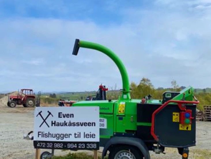 Skikkelig flishugger til leie