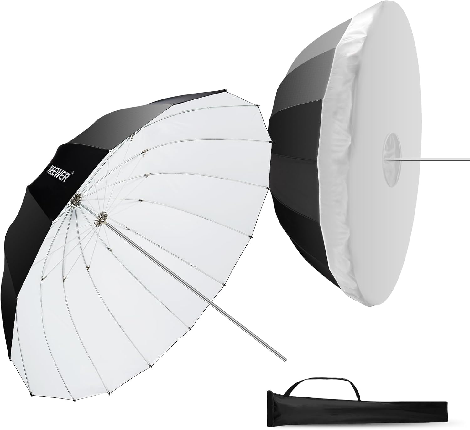 Parabolic reflective umbrella 130cm photography, soft lighting with diffuser