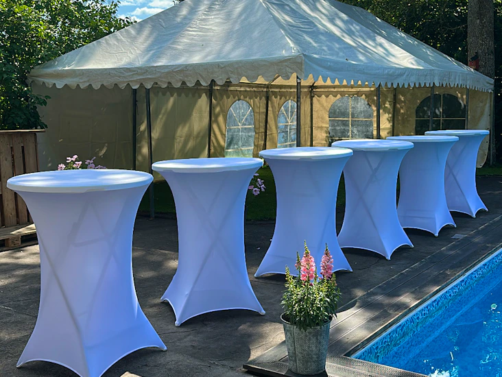 Ståbord med överdrag