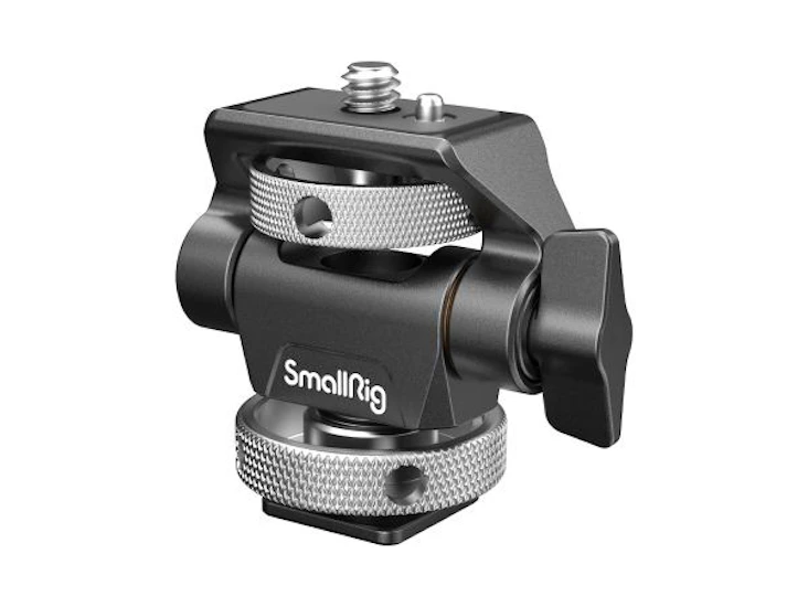 Smallrig swivel and tilt adjustable monitor support with cold shoe 2905b