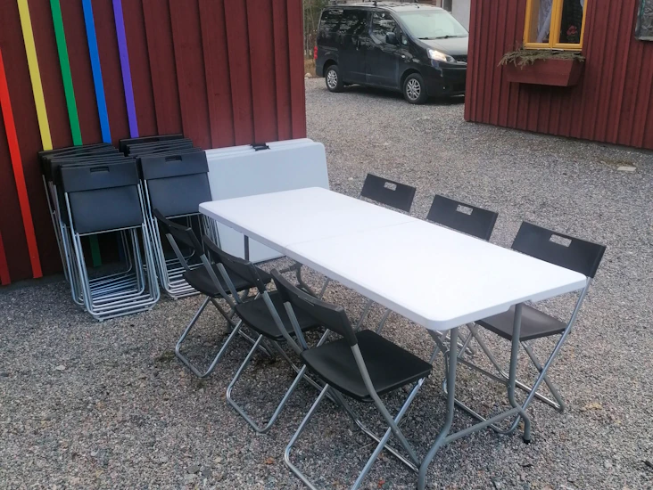 3 set (3 bord+18 stolar)