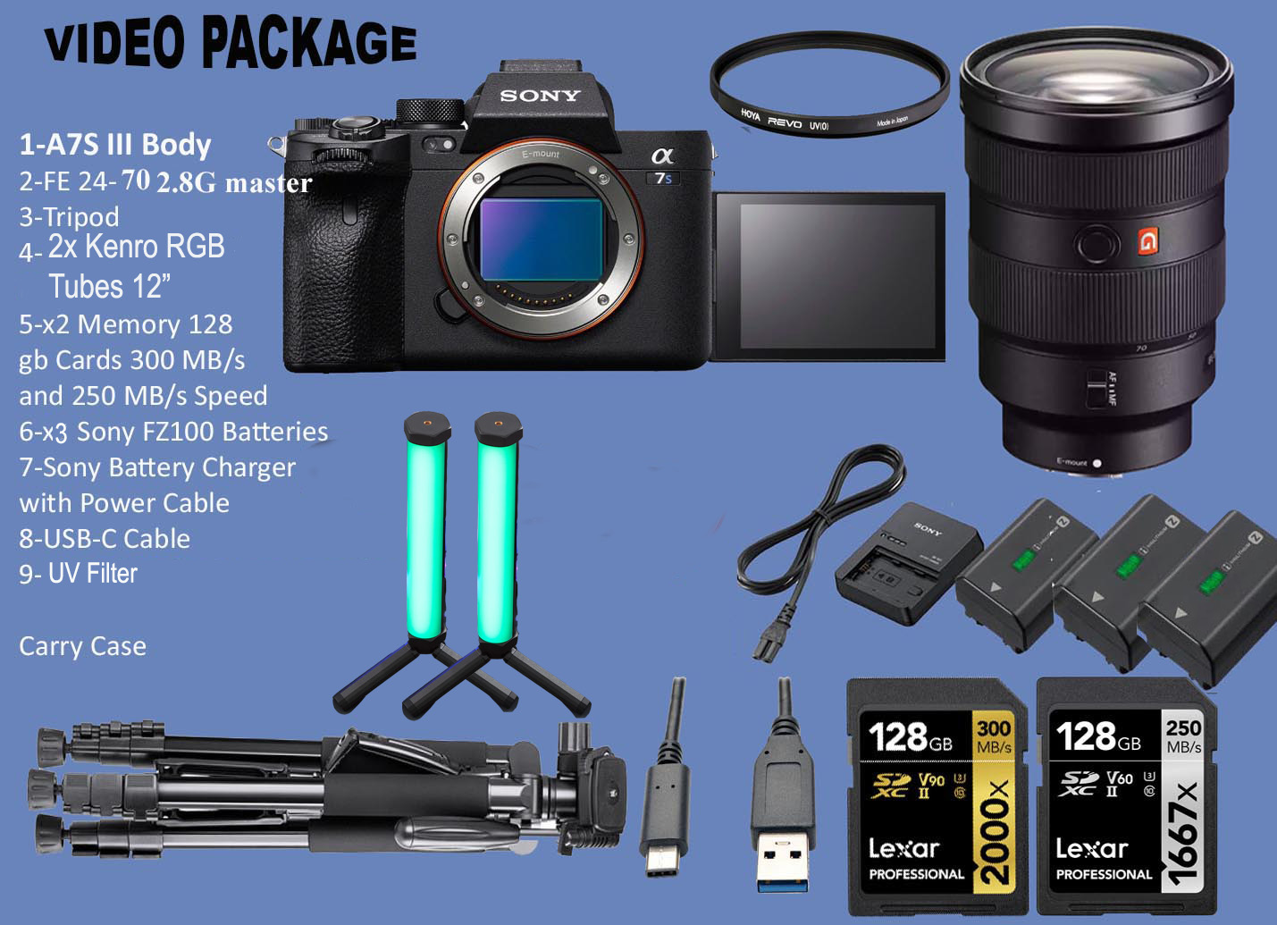 Sony a7s iii, a7siii, a7s3 + 24-70mm gm f2.8 lens 