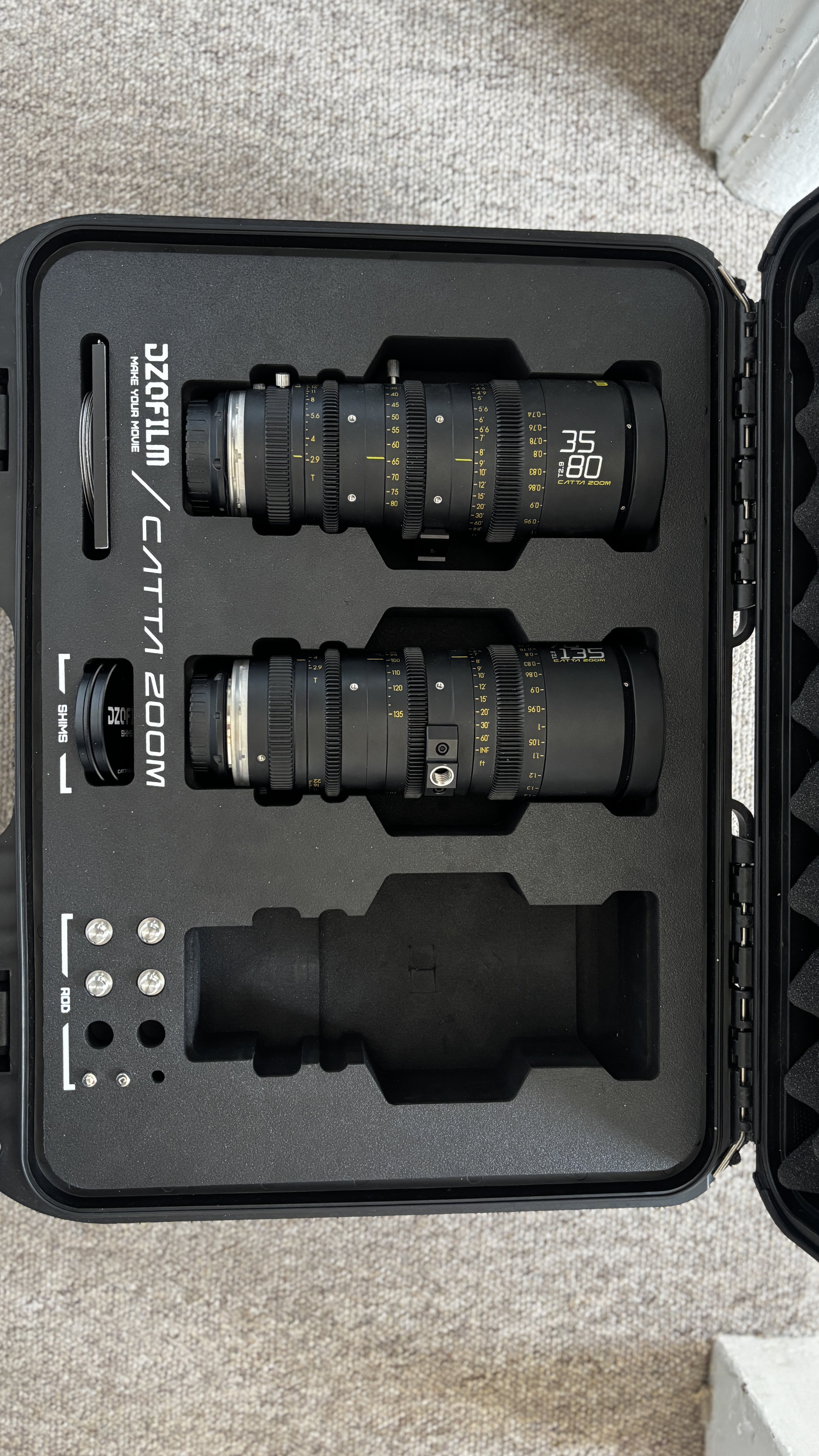 Dzo catta zoom 35-80 & 70-135 e mount 