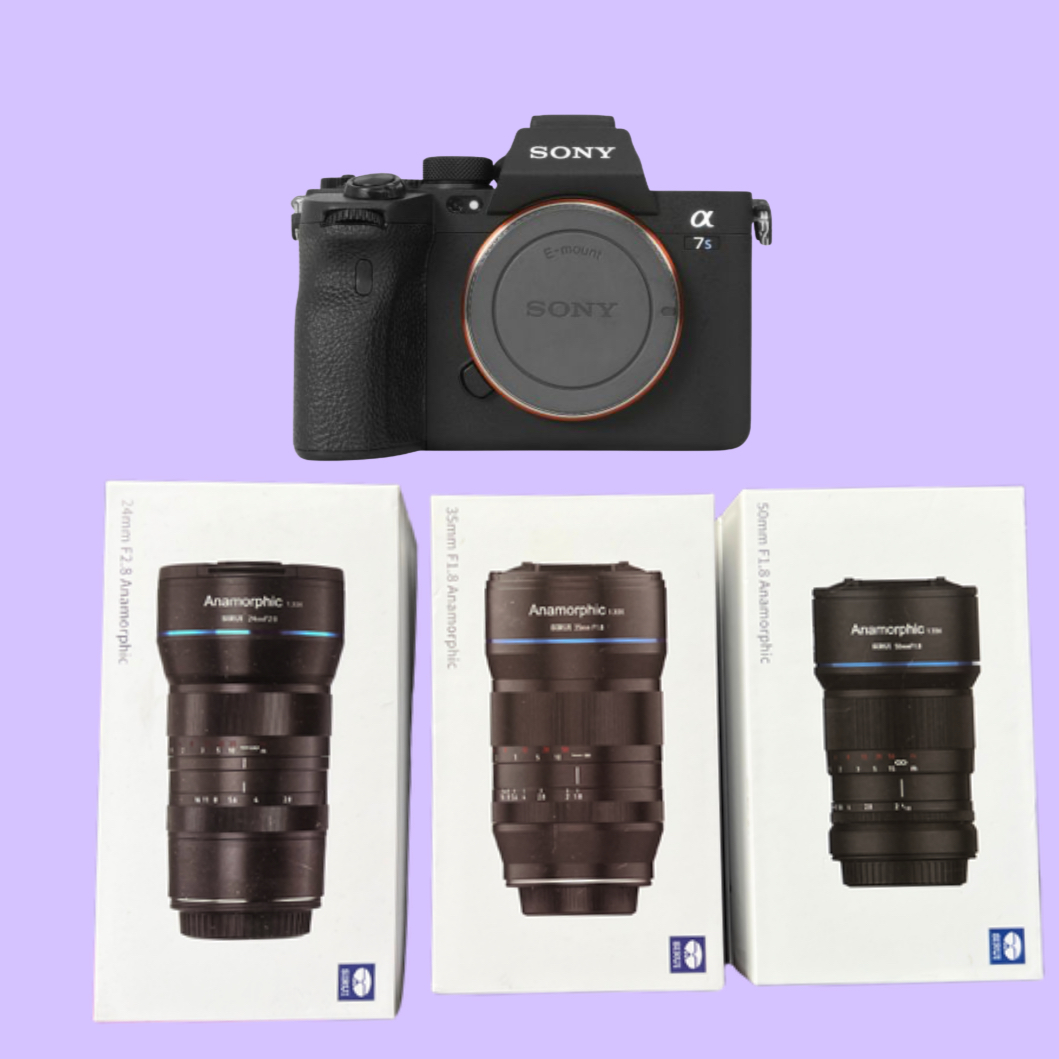 Sirui anamorphic lens kit + sony a7siii