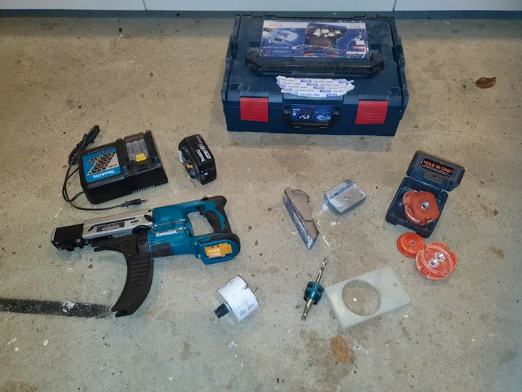 Komplett gips-verktøy til leie