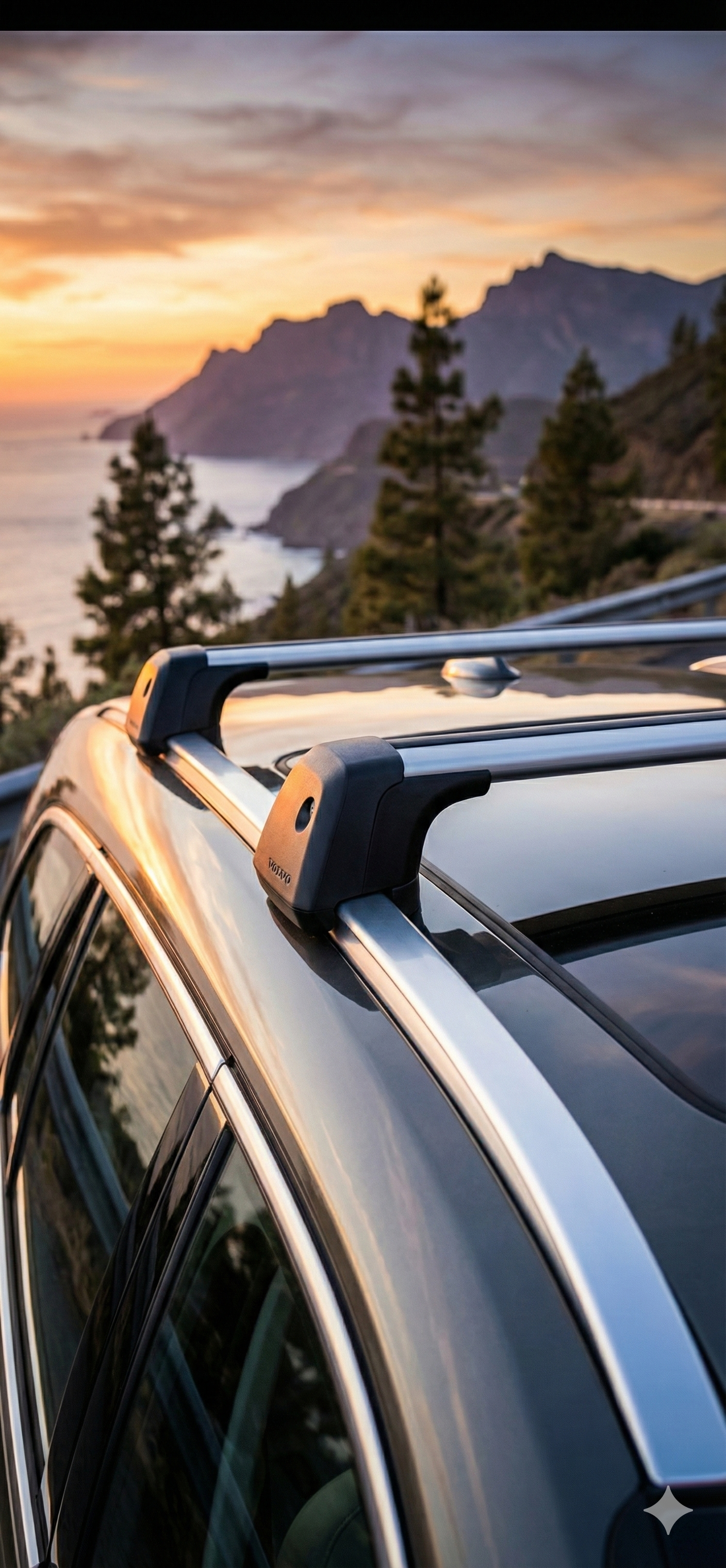 Volvo original takräcke – v60/v60 cc (2019–) m fl. – låsbart