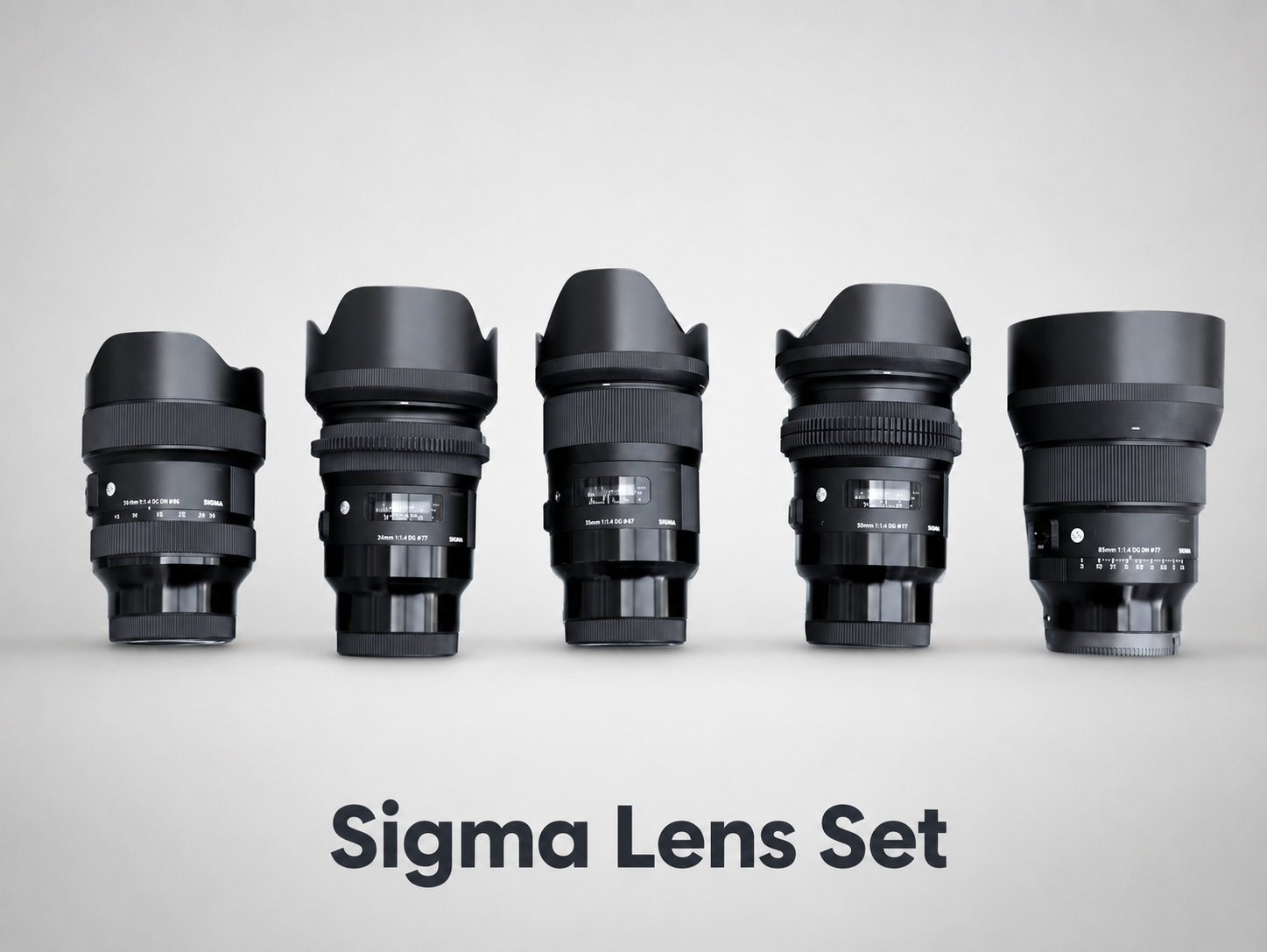 Sigma art lenses (14-24mm 35mm 50mm 85mm f1.4) e mount sony