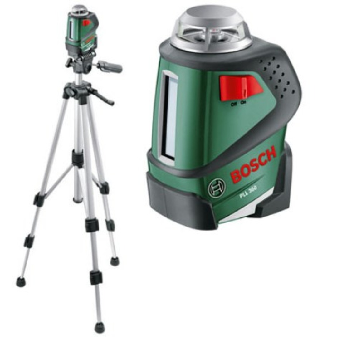 Bosch pll 360 krysslaser med stativ