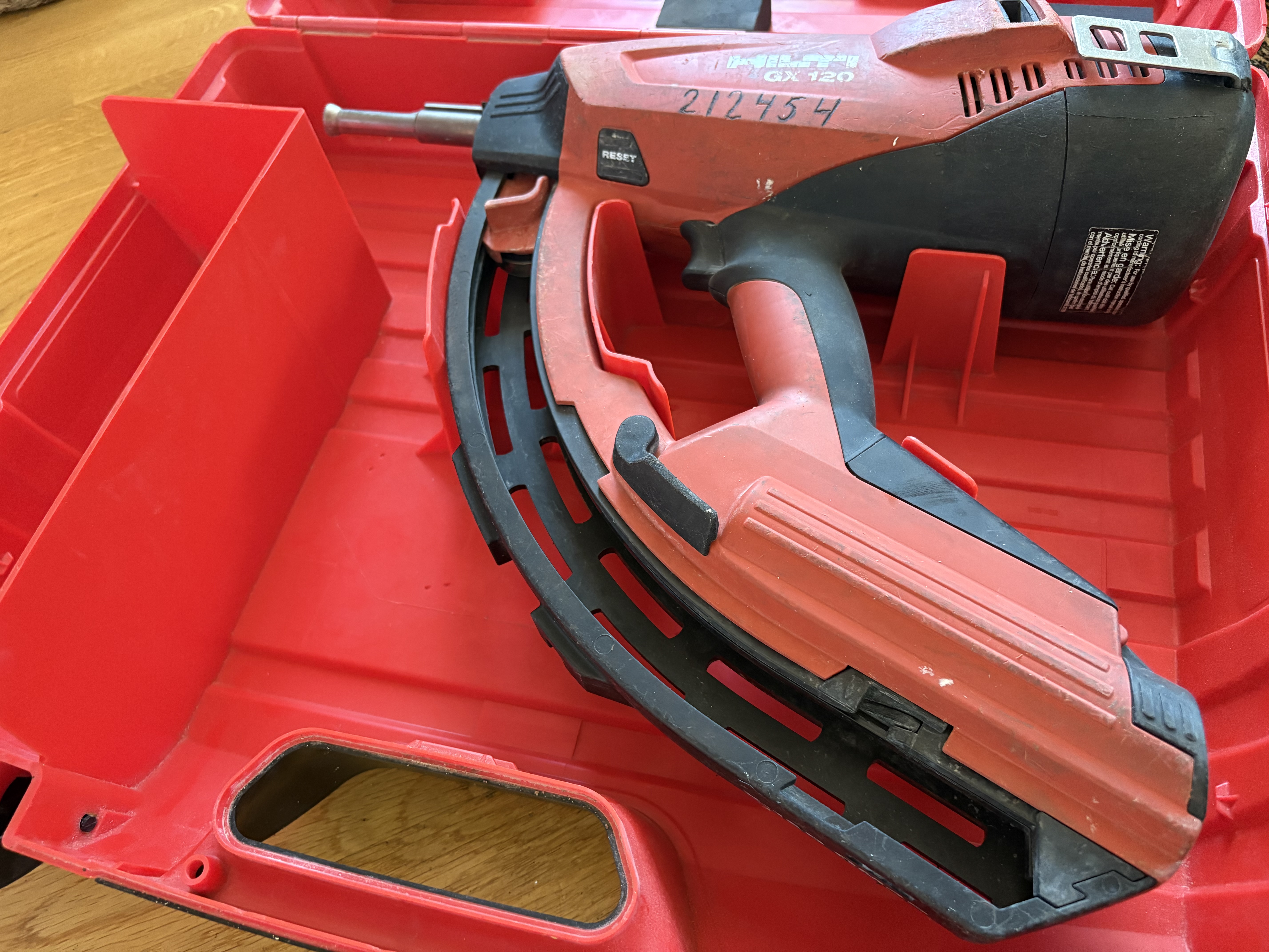 Gasdriven bultpistol hilti gx 120