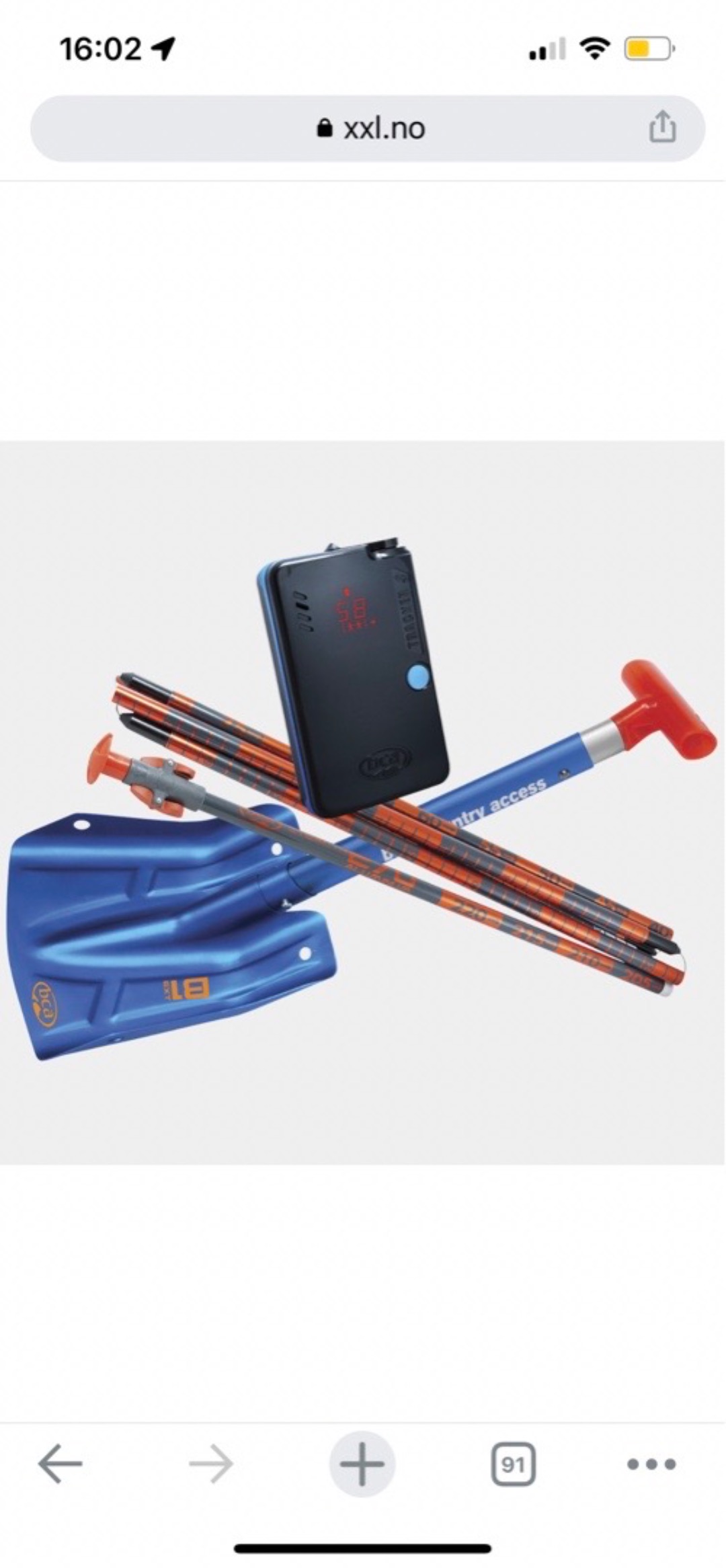 Skredutsyr for topptur - bca tracker s