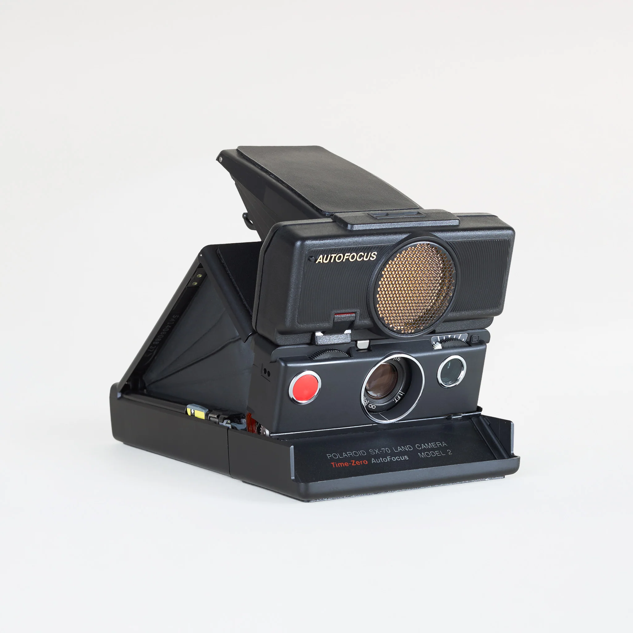 Polaroid sx-70 land camera + film: b&w, colour