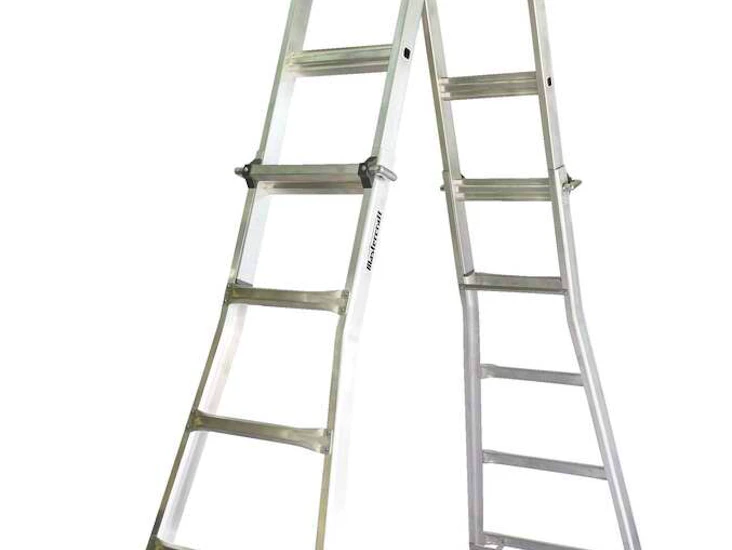 Mastercraft 21 ft grade 1a aluminum multi‑task ladder (300 lb capacity)