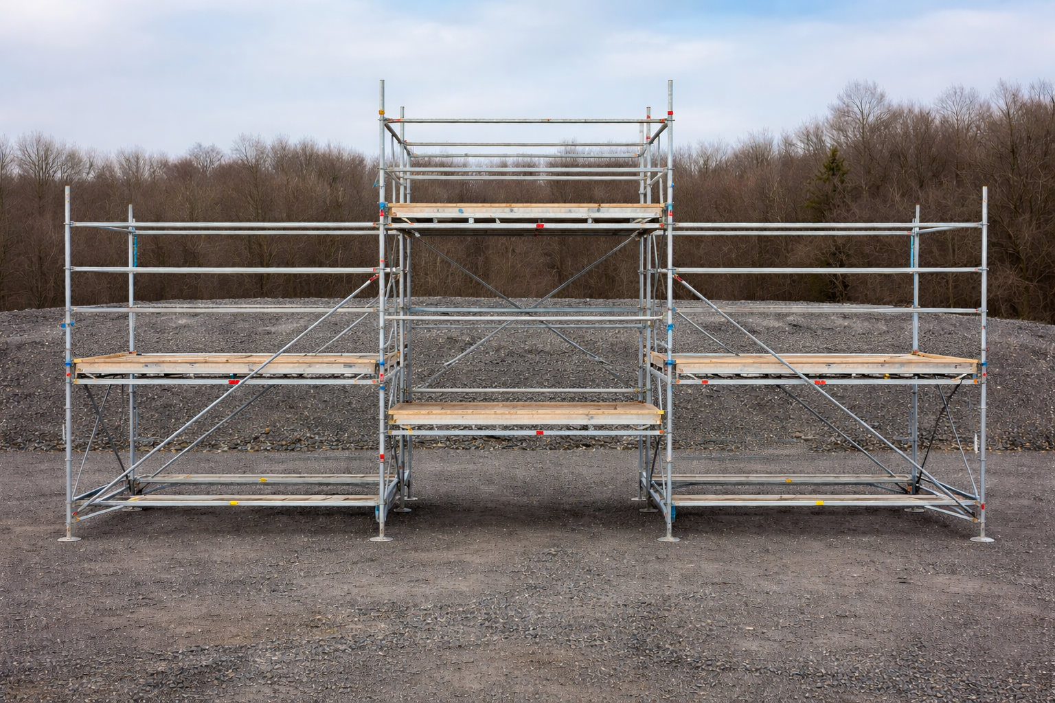 Byggställning haki, mått: 9m bred 8m hög