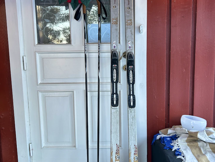 Fjellski, skisko str 43 og staver.