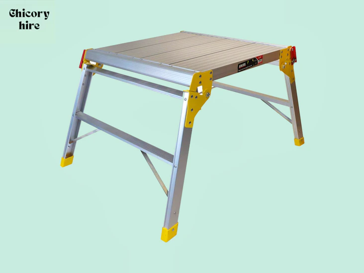 Excel aluminium folding hop up work platform bench 600mm x 600mm