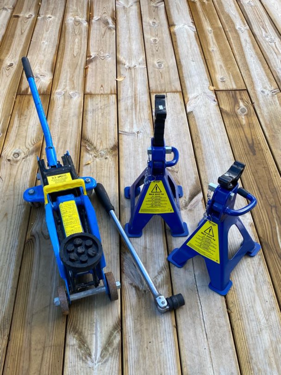 Domkraft & pallbockar