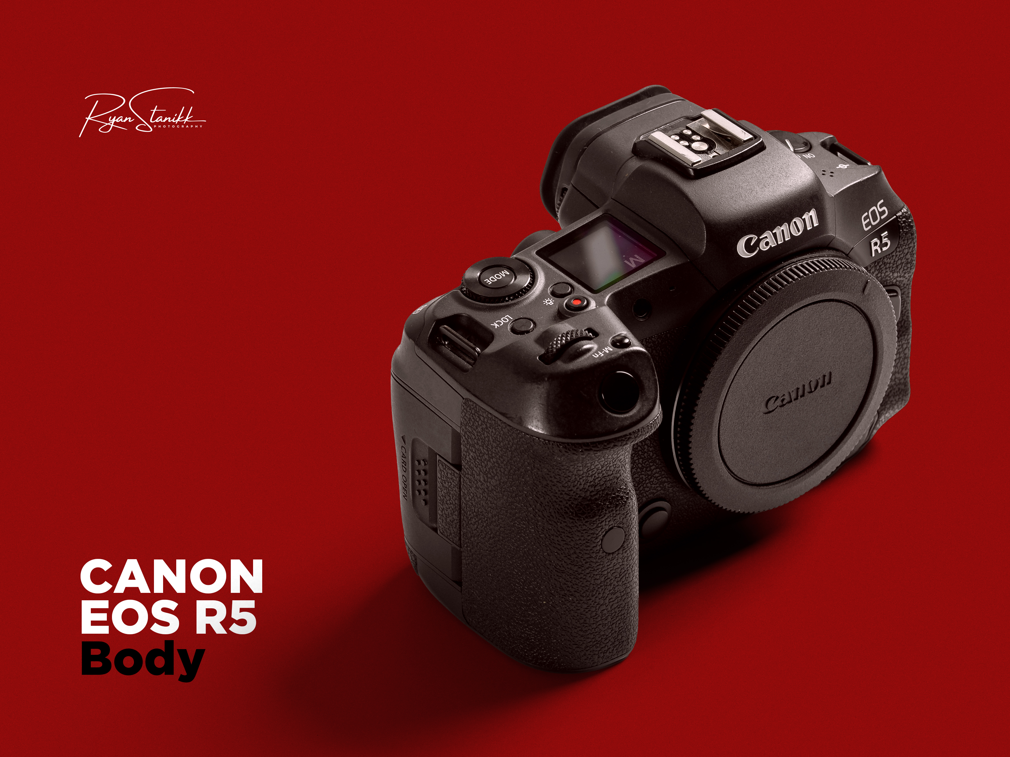 Canon eos r5 camera (with batteries and ef adaptor)