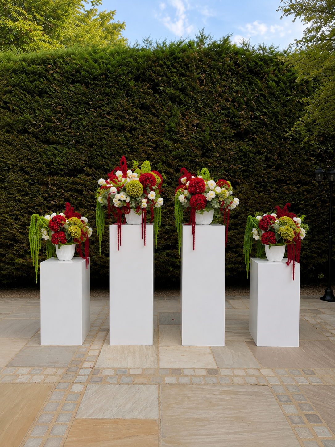White display plinths 