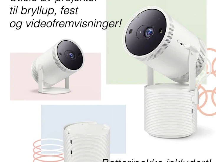 Utleie av bærbar plug & play projektor