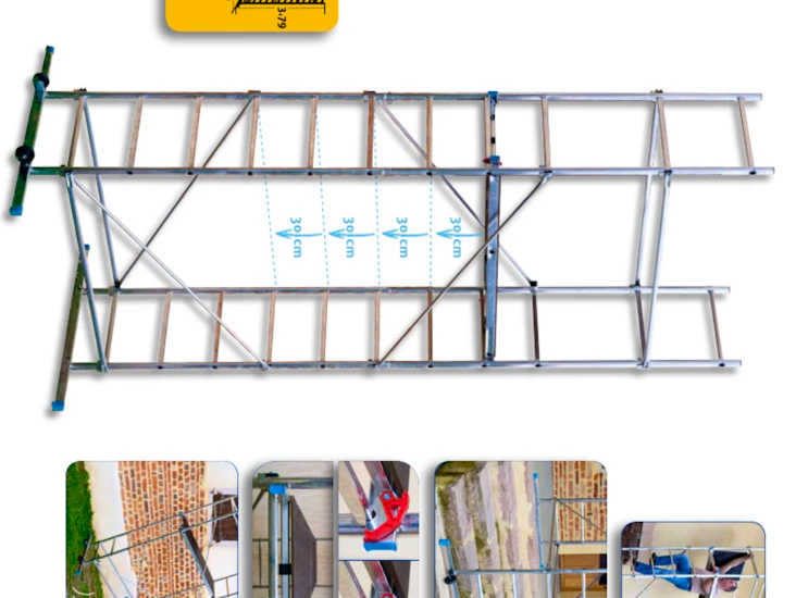 Rakennustelineet työsk.korkeus ~4.5m
