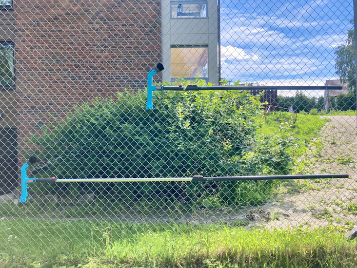 Takrennerenser med teleskopskaft