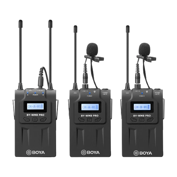 Trådlösa mikrofoner (myggor och handmikrofon)