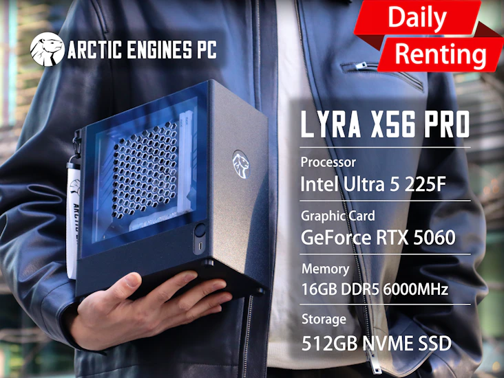 High spec gaming/live streaming pc - intel 15th gen, rtx 5060 8gb ultra-compact desktop pc - daily renting only