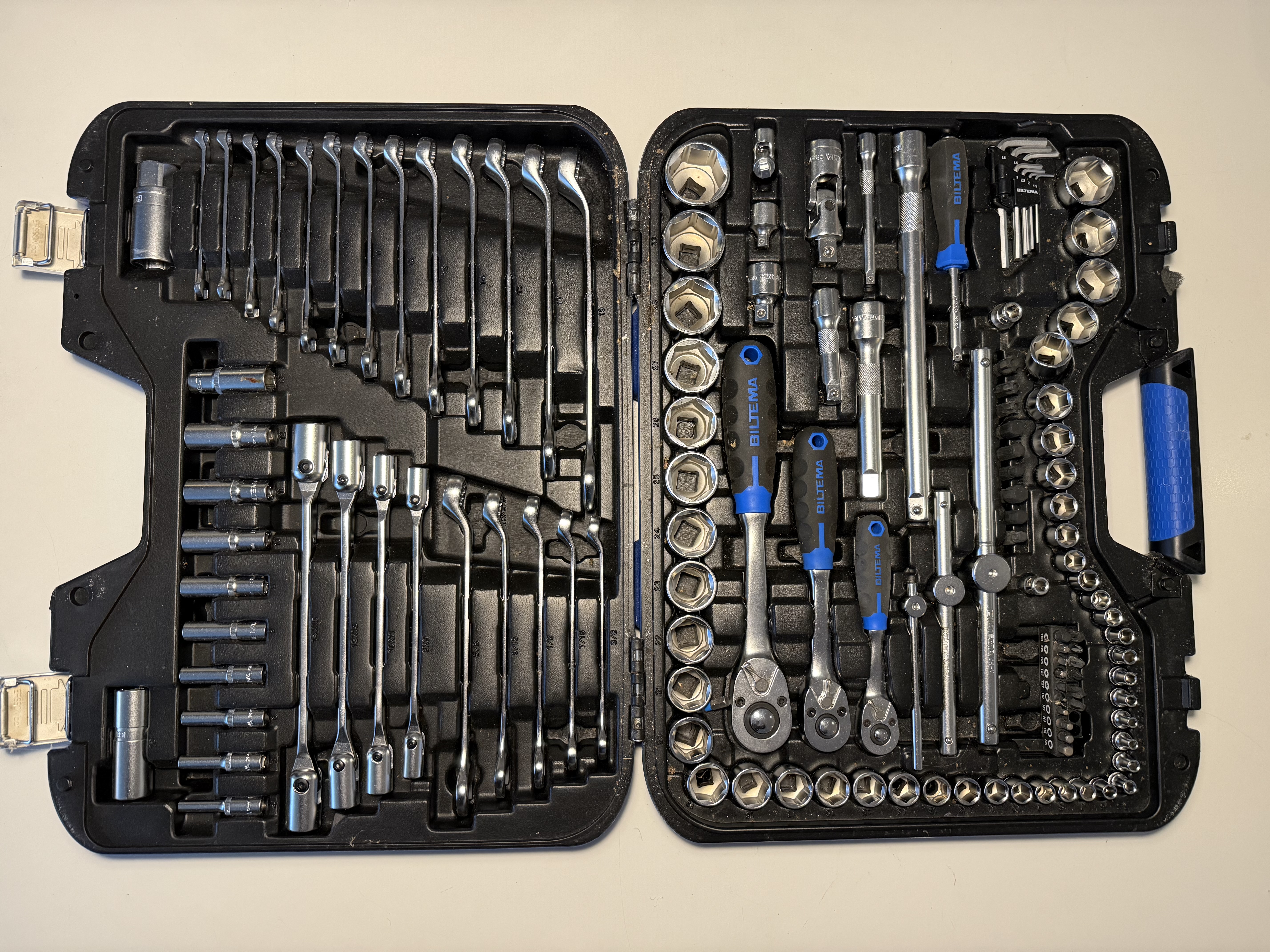 Biltema hylsnyckelsats 152 delar