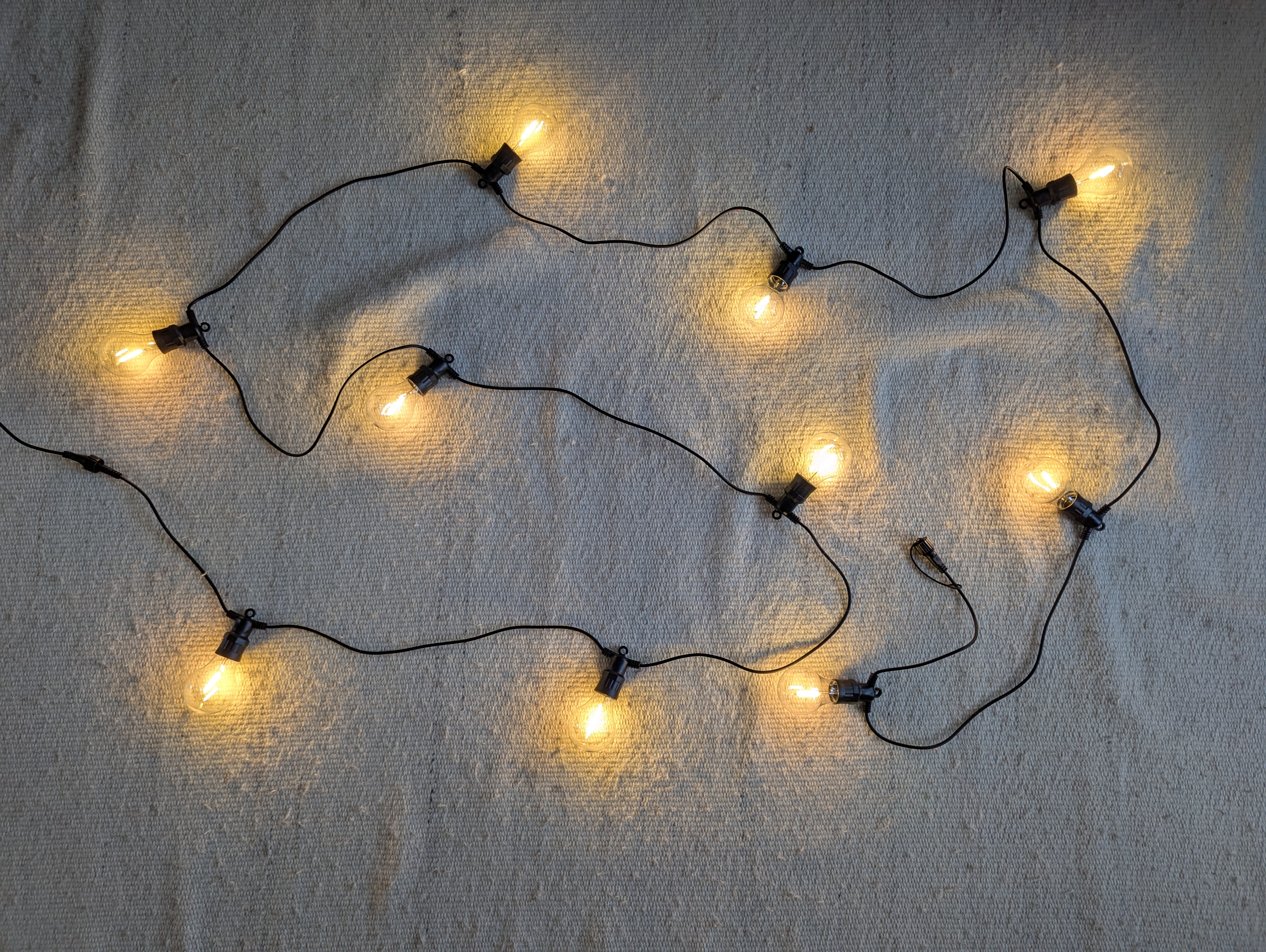 Festoon party lights warm light bulbs, wedding partys outdoor events