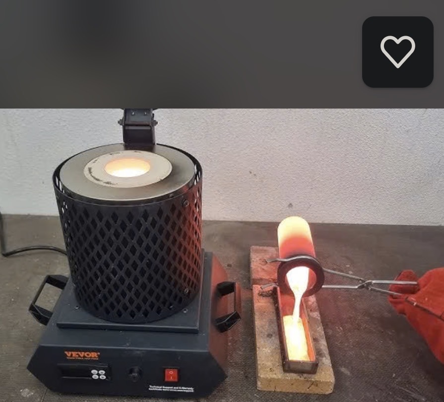 Smältdegel-paket för metall