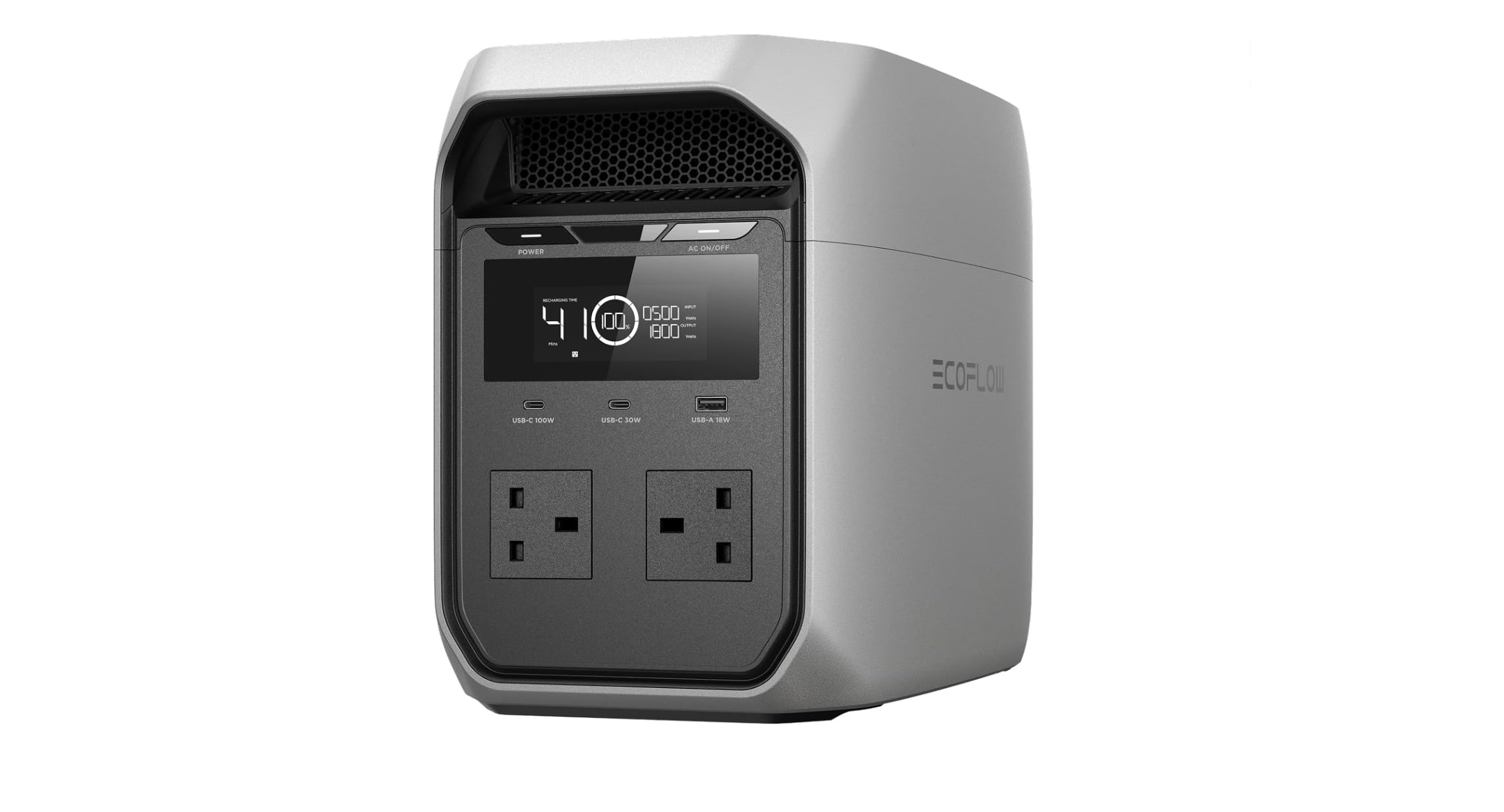 Portable power station, 1024wh lifepo4 battery, 1800w ac output (3600w surge),