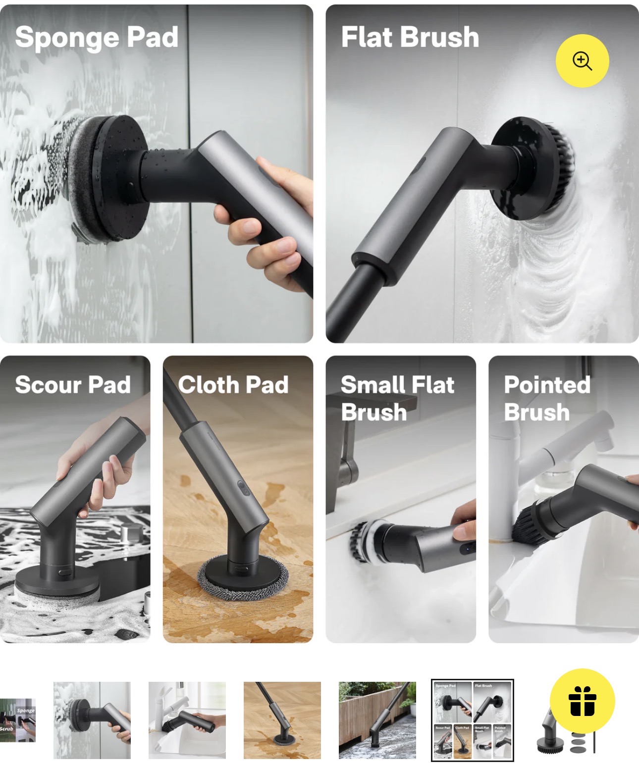 Electric spin scrubber