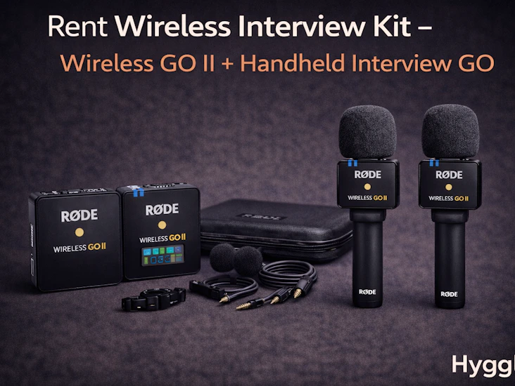 Røde wireless go ii + interview go handheld adapters – professional interview audio kit