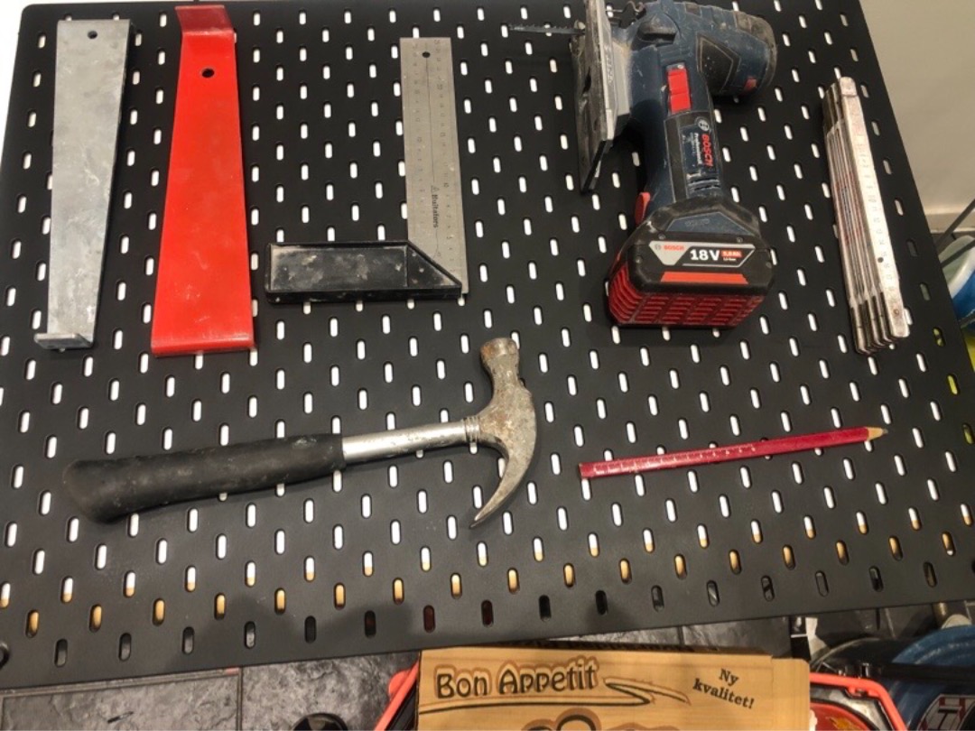 Baksmälla parkett verktyg slagjärn