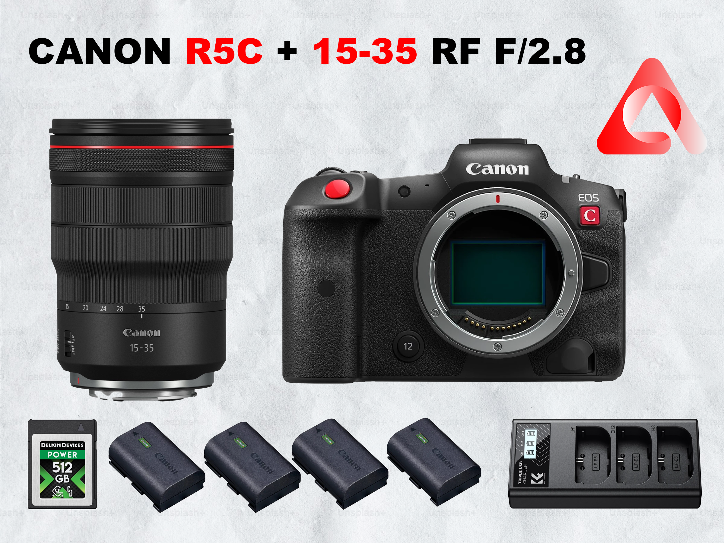 Canon r5c + 15-35 mm f/2.8 rf bundle **brand new***