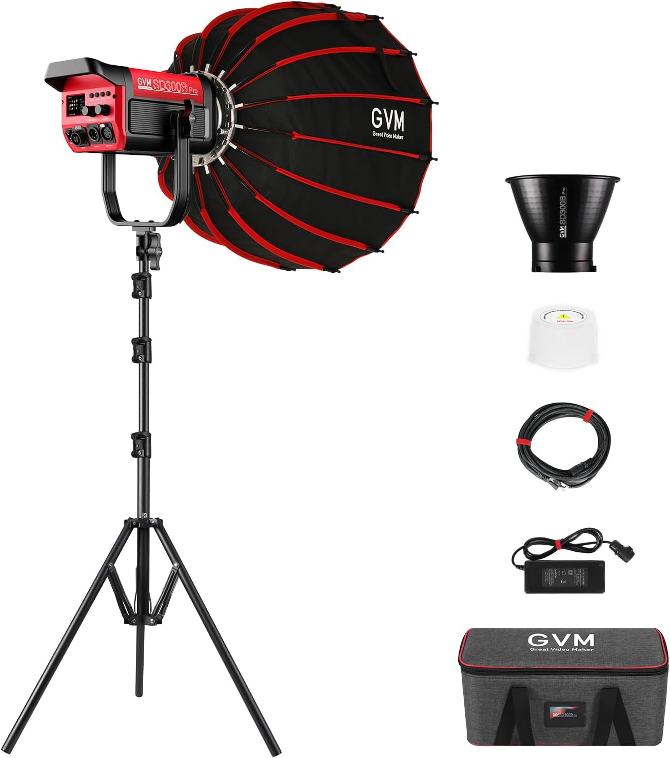 Gvm video lighting 300w bi-color studio lights kit