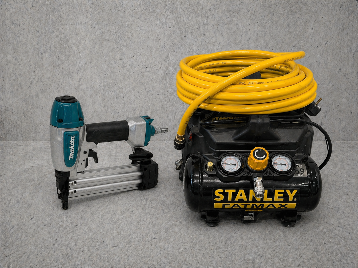 Dyckertpistol + kompressor – makita/stanley