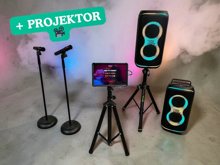 Karaokepaket! - högtalare och projektor