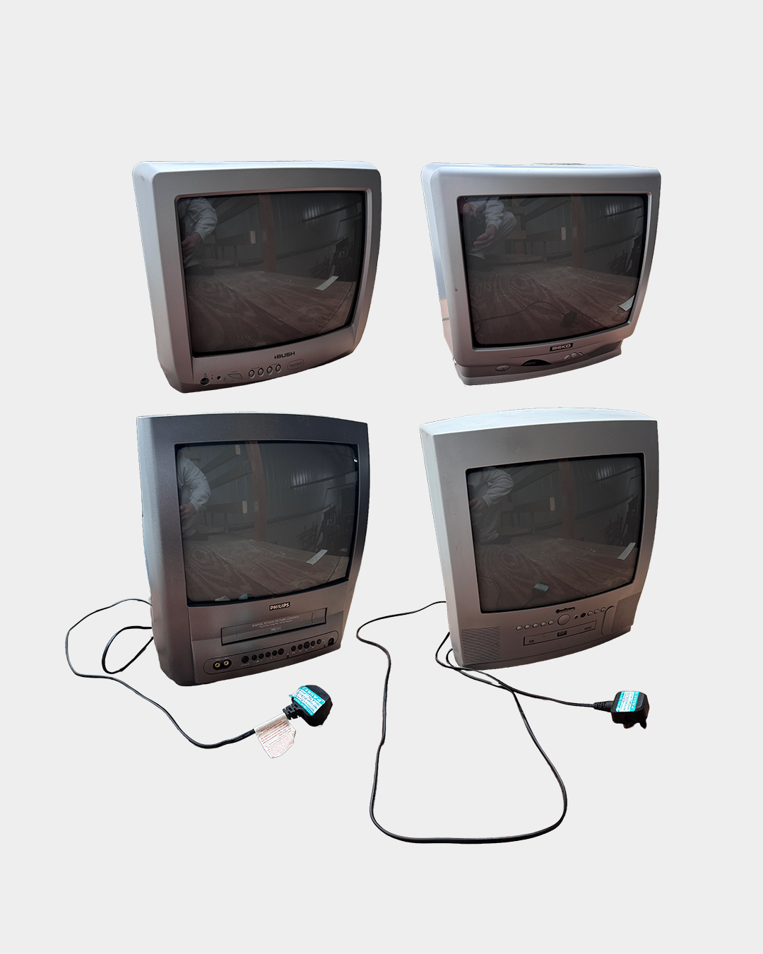 X4 11" vintage crt tv bundle – fully functional props