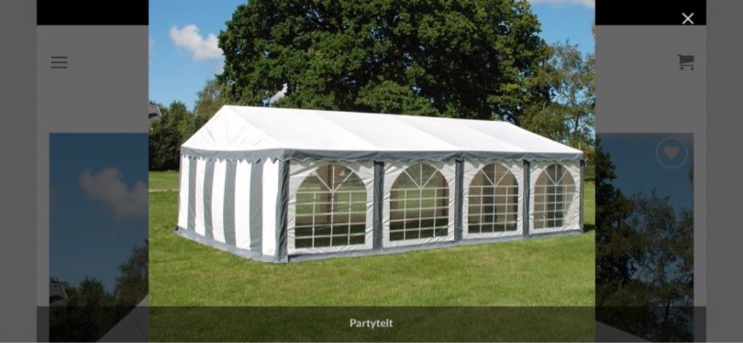 Partytelt 5x8 m
