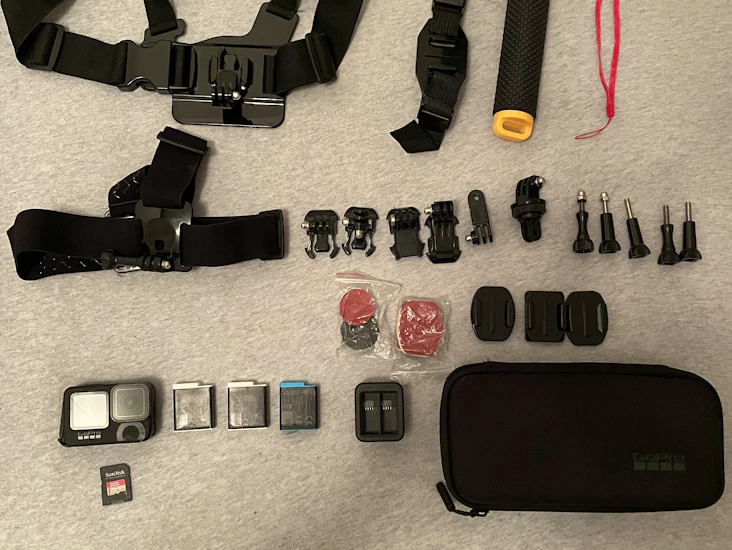 Gopro hero black 9 med masse utstyr