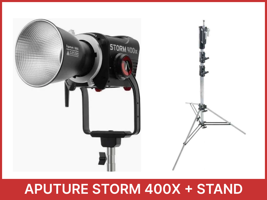 Aputure storm 400x + stand