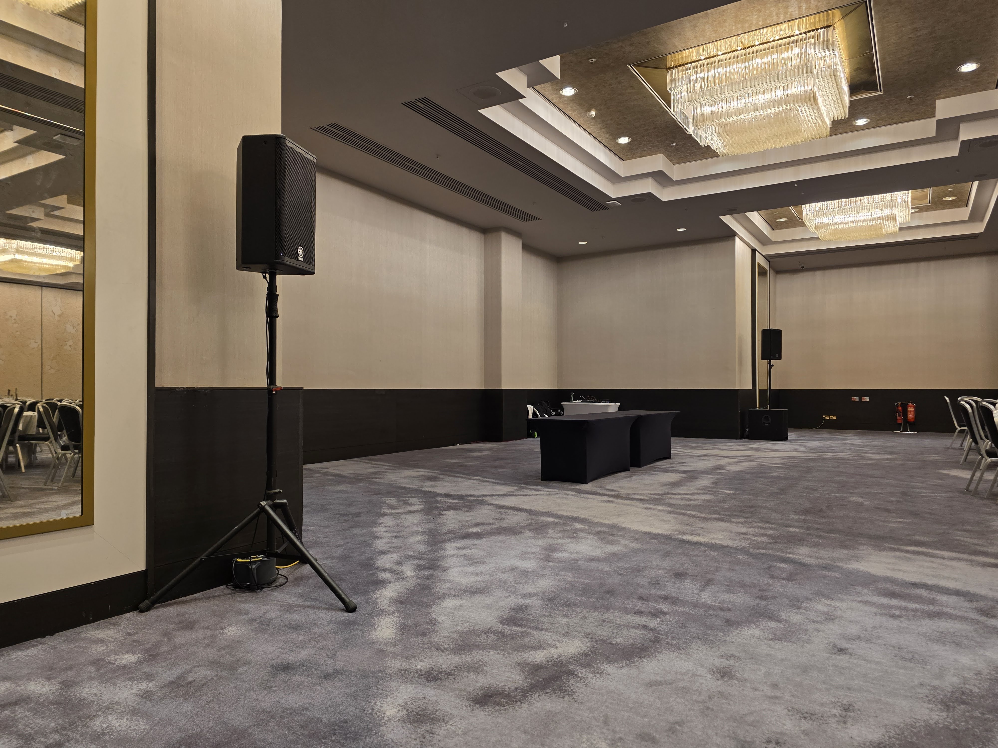 Yamaha / nexo dsr112 speakers + ld 18” subwoofer – pro sound system hire